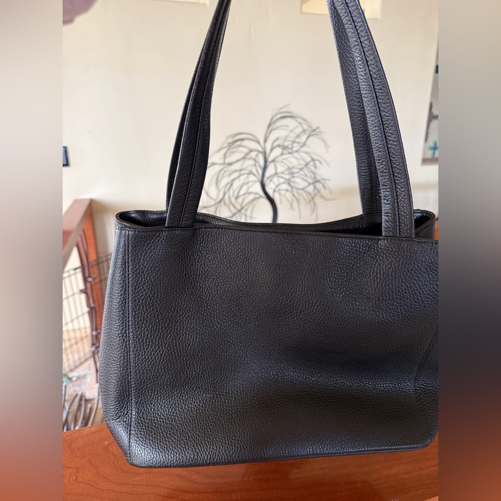 Valentino By Mario Valentino Estelle Rock Leather Tote, Black - Picture 6 of 10